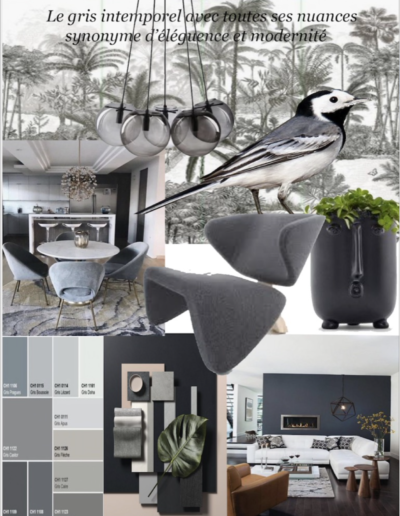 Planche d'ambiance -gris -decoration-maison-appartement- Elahé déco 59000 Lille