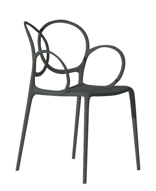 chaise-gris-arrondi -noir-Elahé-déco-Lille-59000-architectd'intérieur