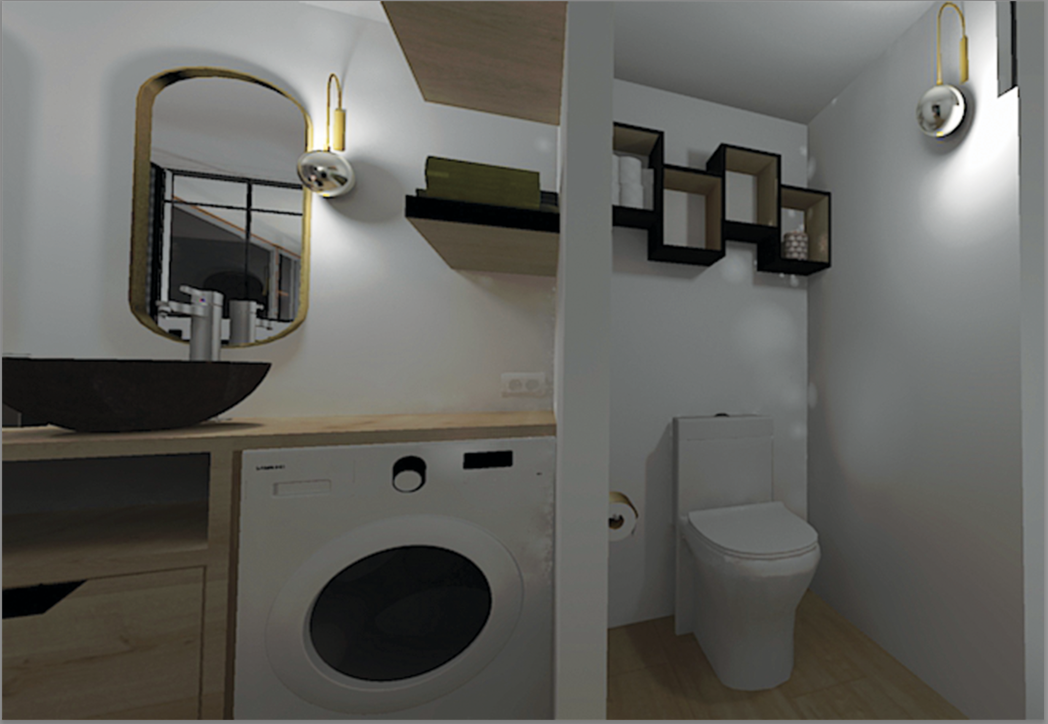 Maison- appartement-chambre- escalier - salle de bain-Elahe Deco LILLE 59000